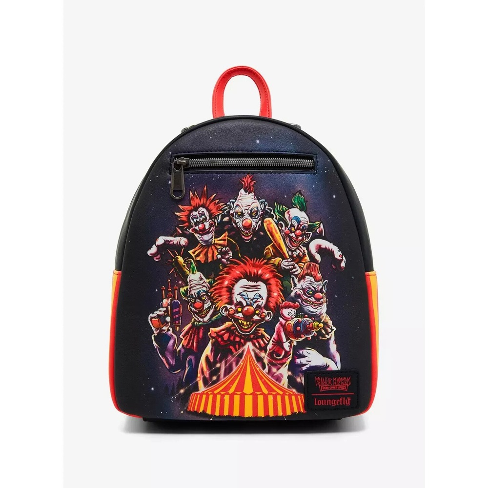 Loungefly Killer Klowns From‎ Outer Space Circus Glow In The Dark Mini Backpack